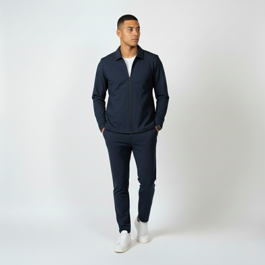 Elevated Essentials Tracksuit - Marine Blue