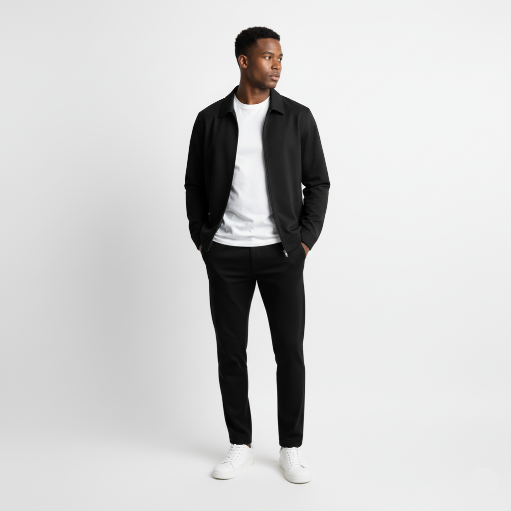 Elevated Essentials Tracksuit - Black