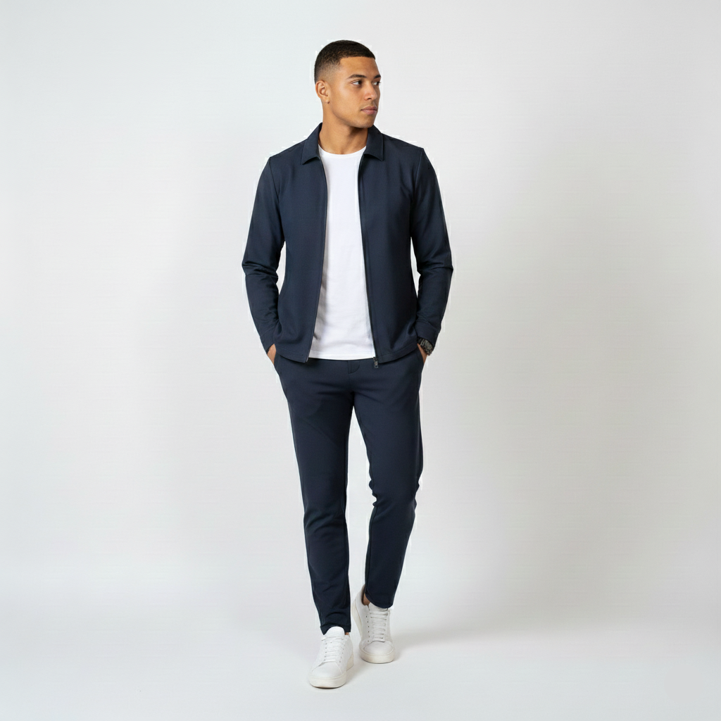 Elevated Essentials Tracksuit - Marine Blue